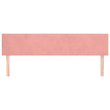 Vidaxl hoofdborden 2 st 100x5x78 88 cm fluweel roze