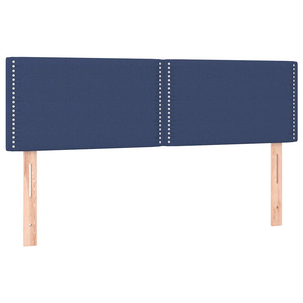 Vidaxl hoofdborden 2 st 72x5x78 88 cm stof blauw