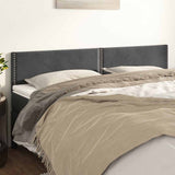 Vidaxl hoofdborden 2 st 80x5x78 88 cm fluweel donkergrijs
