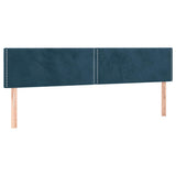 Vidaxl hoofdborden 2 st 90x5x78 88 cm fluweel donkerblauw