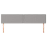 Vidaxl hoofdborden 2 st 100 x 5 x 78 88 cm stof lichtgrijs