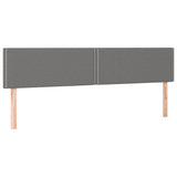 Vidaxl hoofdborden 2 st 100x5x78 88 cm stof donkergrijs