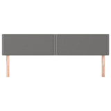Vidaxl hoofdborden 2 st 100x5x78 88 cm stof donkergrijs