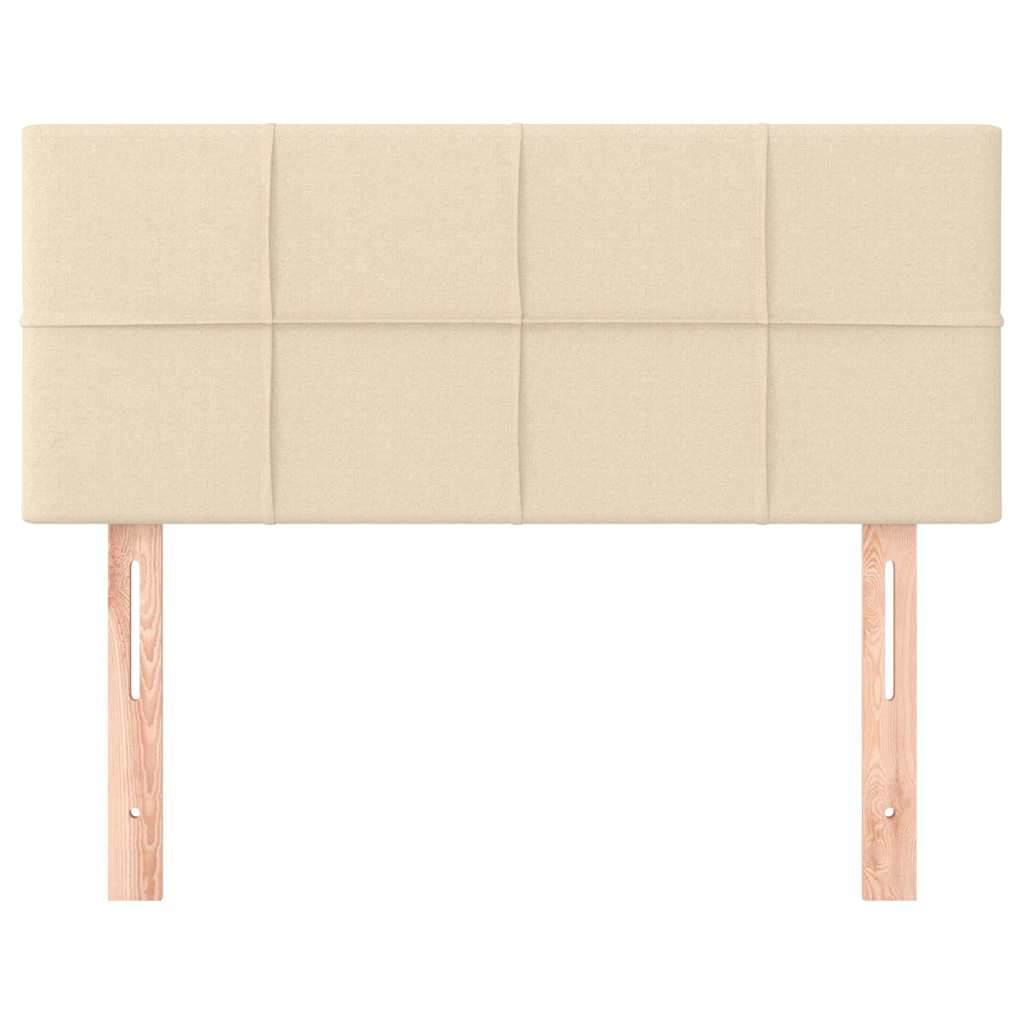Vidaxl hoofdbord 90x5x78 88 cm stof crèmekleurig