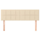 Vidaxl hoofdborden 2 st 72x5x78 88 cm stof crèmekleurig