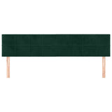 Vidaxl hoofdborden 2 st 80x5x78 88 cm fluweel donkergroen