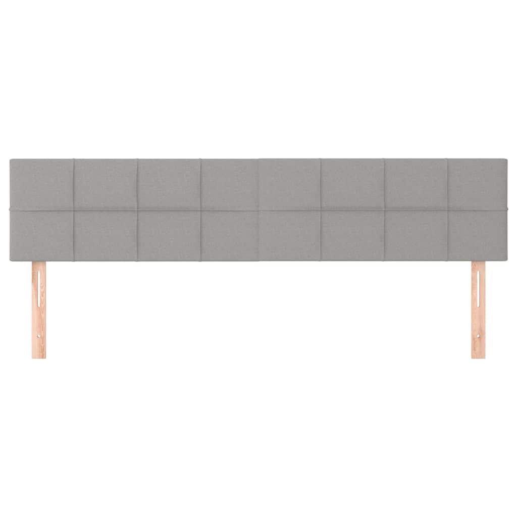 Vidaxl hoofdborden 2 st 90x5x78 88 cm stof lichtgrijs