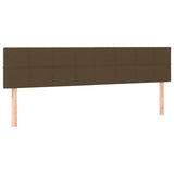 Vidaxl hoofdborden 2 st 90x5x78 88 cm stof donkerbruin