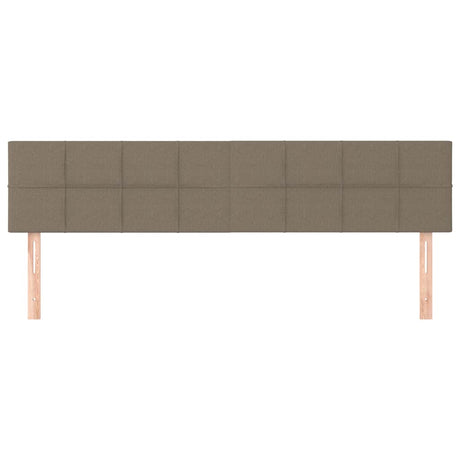 Vidaxl hoofdborden 2 st 90x5x78 88 cm stof taupe