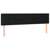 Vidaxl hoofdborden 2 st 100x5x78 88 cm stof zwart