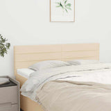 Vidaxl hoofdborden 2 st 72x5x78 88 cm stof crèmekleurig