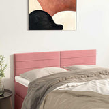 Vidaxl hoofdborden 2 st 72x5x78 88 cm fluweel roze