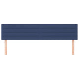 Vidaxl hoofdborden 2 st 80x5x78 88 cm stof blauw