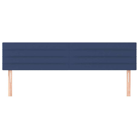 Vidaxl hoofdborden 2 st 90x5x78 88 cm stof blauw