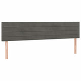 Vidaxl hoofdborden 2 st 90x5x78 88 cm fluweel donkergrijs