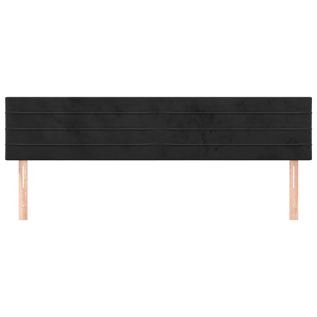 Vidaxl hoofdborden 2 st 90x5x78 88 cm fluweel zwart