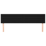 Vidaxl hoofdborden 2 st 100x5x78 88 cm stof zwart