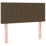 Vidaxl hoofdbord 80x5x78 88 cm stof donkerbruin