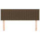Vidaxl hoofdborden 2 st 72x5x78 88 cm stof donkerbruin