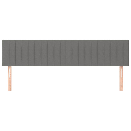 Vidaxl hoofdborden 2 st 80x5x78 88 cm stof donkergrijs