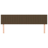 Vidaxl hoofdborden 2 st 80x5x78 88 cm stof donkerbruin