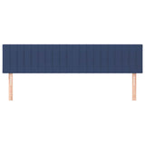 Vidaxl hoofdborden 2 st 80x5x78 88 cm stof blauw