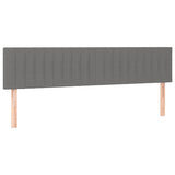 Vidaxl hoofdborden 2 st 90x5x78 88 cm stof donkergrijs
