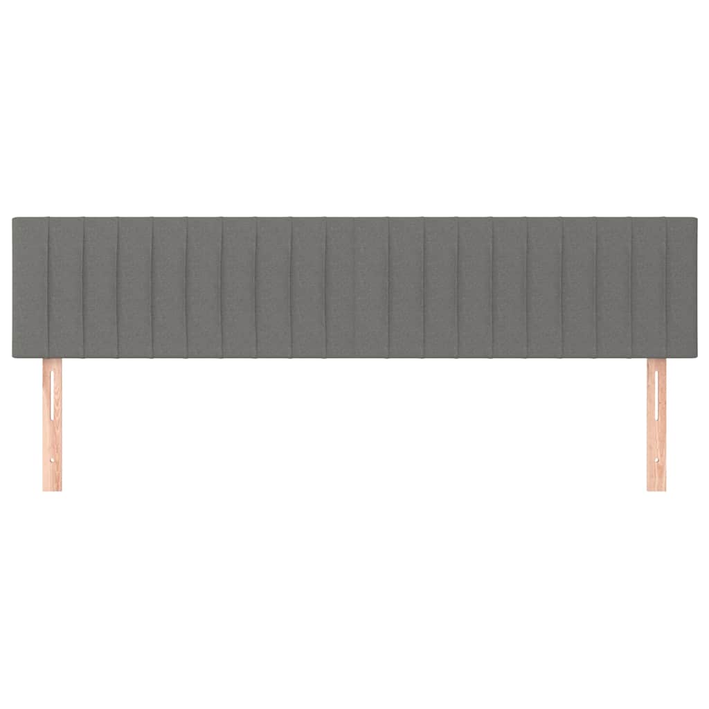 Vidaxl hoofdborden 2 st 90x5x78 88 cm stof donkergrijs
