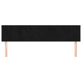 Vidaxl hoofdborden 2 st 90x5x78 88 cm fluweel zwart