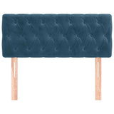 Vidaxl hoofdbord 100x7x78 88 cm fluweel donkerblauw