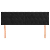 Vidaxl hoofdborden 2 st 72x7x78 88 cm fluweel zwart