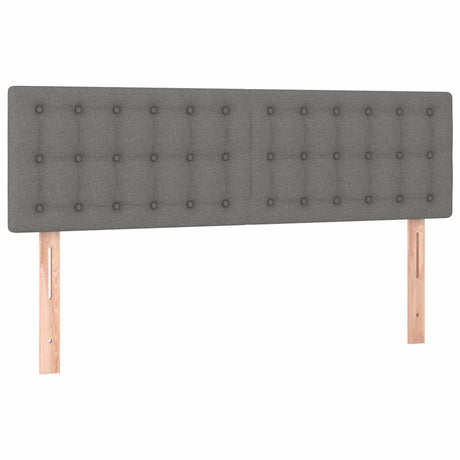 Vidaxl hoofdborden 2 st 72x5x78 88 cm stof donkergrijs