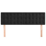 Vidaxl hoofdborden 2 st 72x5x78 88 cm fluweel zwart