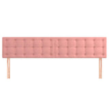 Vidaxl hoofdborden 2 st 80x5x78 88 cm fluweel roze