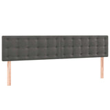 Vidaxl hoofdborden 2 st 100x5x78 88 cm fluweel donkergrijs