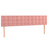 Vidaxl hoofdborden 2 st 100x5x78 88 cm fluweel roze