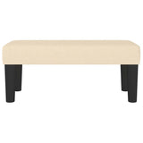 Vidaxl bankje 70x30x30 cm stof crèmekleurig