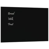 Carte magnétique vidaxl pour le mur 40x30 cm en verre durci noir
