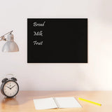 Carte magnétique vidaxl pour le mur 40x30 cm en verre durci noir