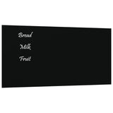 VidaXL Magnetic board for the wall 60x30 cm hardened glass black