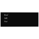 Carte magnétique vidaxl pour le mur 80x30 cm en verre durci noir