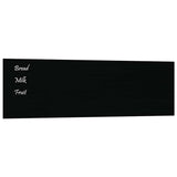 Carte magnétique vidaxl pour le mur 100x30 cm en verre durci noir