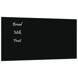 Carte magnétique vidaxl pour le mur 40x20 cm en verre durci noir