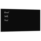 VidaXL Magnetic board for the wall 80x40 cm hardened glass black