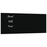 Carte magnétique vidaxl pour le mur 50x20 cm en verre durci noir
