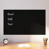 VidaXL Magnetic board Wall -mounted 100x60 cm Tempered Glass Black