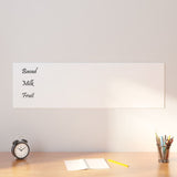 VidaXL Magnetic board for the Wall 100x30 cm Tempered Glass White