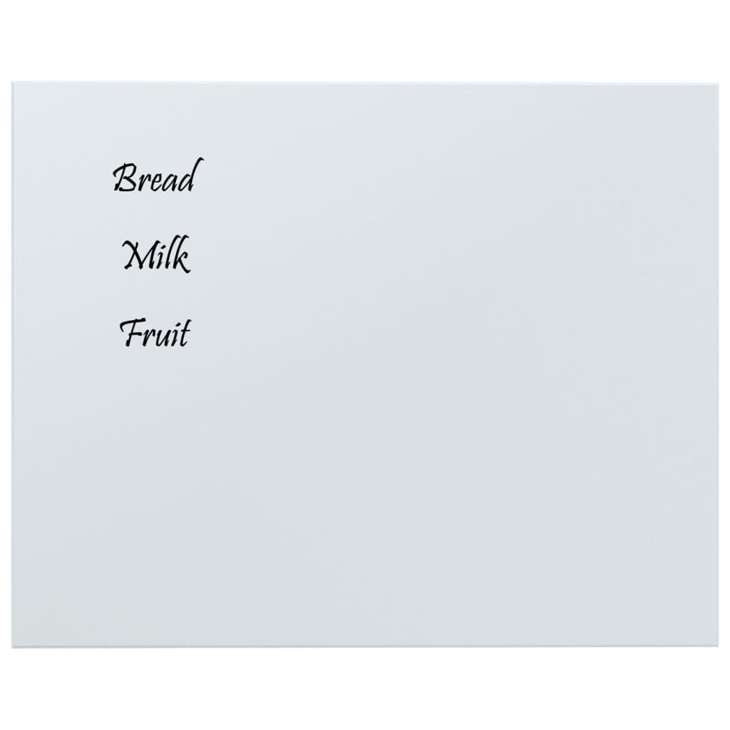 Carte magnétique vidaxl pour le mur 50 x 40 cm blanc durci blanc