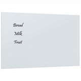 VidaXL Magnetic board for the wall 80x50 cm hardened glass white