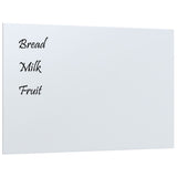 Mur de planche magnétique Vidaxl - Moule de 60x40 cm en verre durci blanc